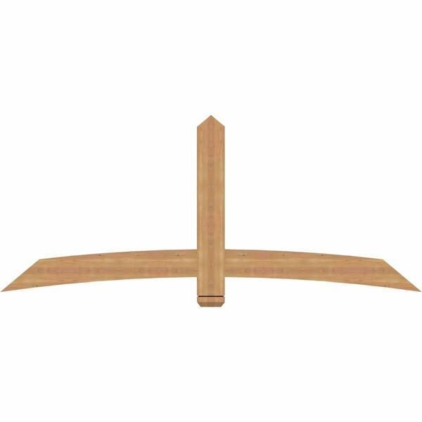 Ekena Millwork Bellingham Timber Gable Bracket, Western Red Cedar, 84"W x 35"H x 1 1/2"D x 5 1/2"F, 10/12 Pitch GBW084X35X0206BEL00SWR - main